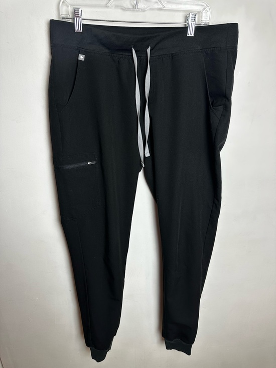 Figs Pants - Figs Scrub Pants Technical Collection Zamora Joggers Black Unisex Large Tall LT